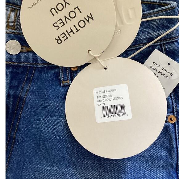 Mother Snacks High Waisted Double Stack Ankle Jeans Delicious Memories Size 29 - Picture 11 of 15